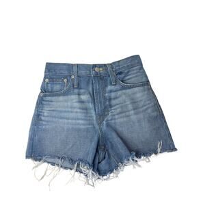 Madewell High Rise Denim Cutoff Shorts Women’s Size 23 Distressed Frayed Hem